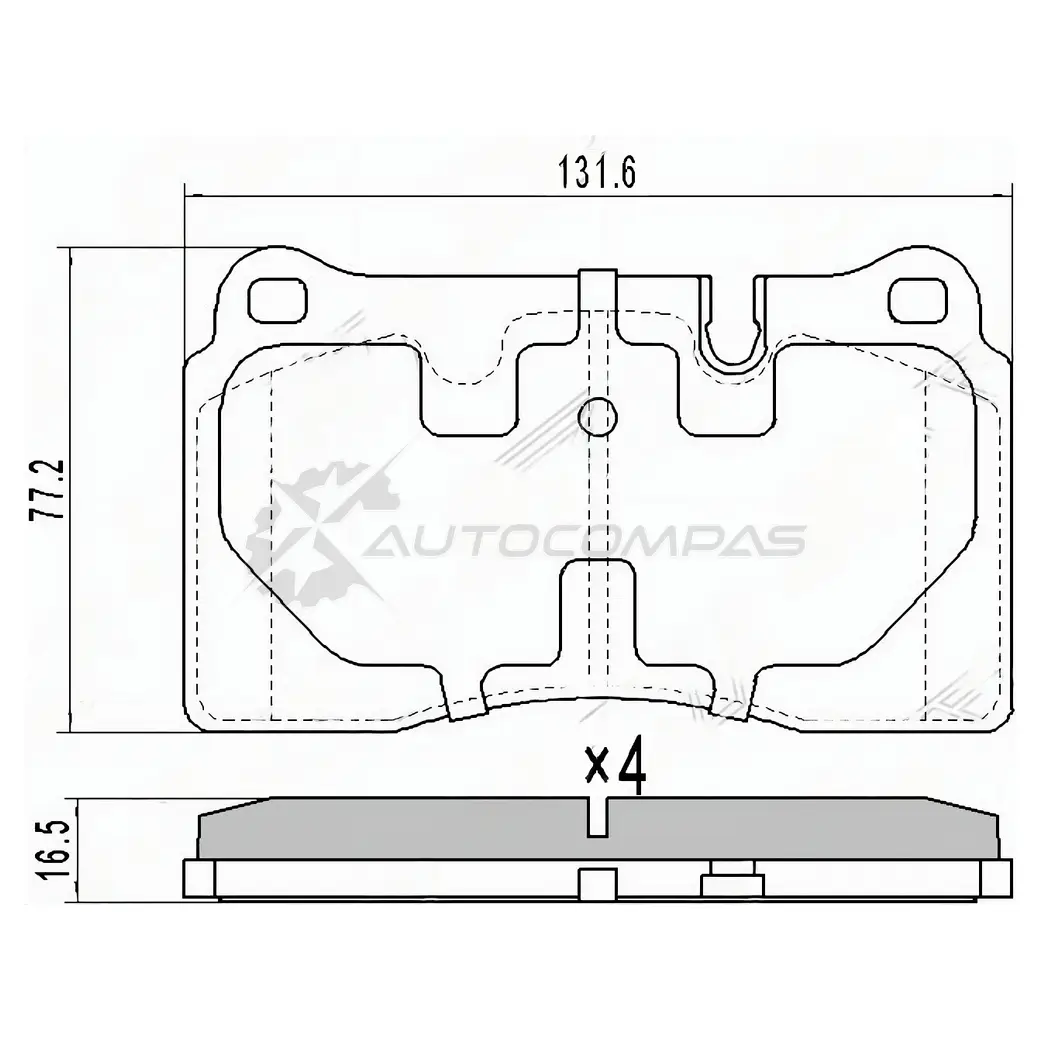 Тормозные колодки передние VW TOUAREG 02-12 SAT 43C3 V 1422834088 ST7L6698151E