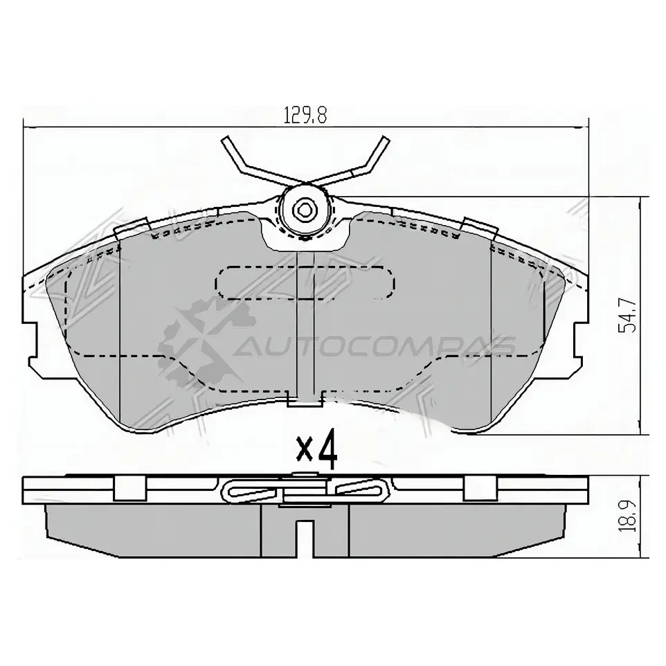 Тормозные колодки передние VW TRANSPORTER IV 90-03 SAT 99I4J U 1440546320 ST701698151 изображение 0