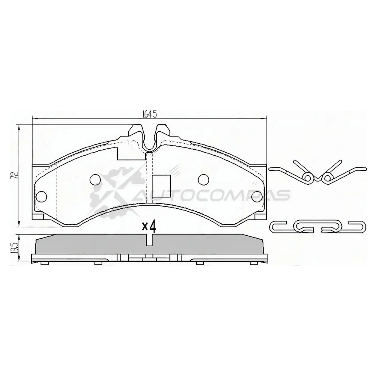 Тормозные колодки перед/зад MERCEDES SPRINTER 901/902/903/904/906/909 SAT PUBH IYE STA0044201520 1422812010 изображение 0