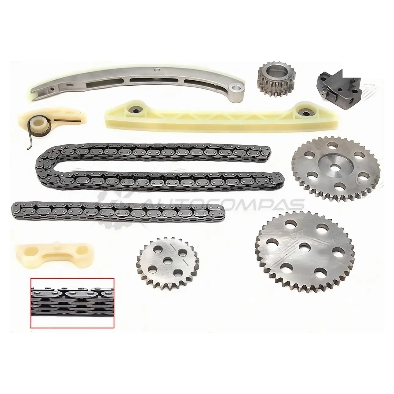 Комплект цепи ГРМ MAZDA L3 2,3 3/5/6/TRIBUTE 04-/FORD MAVERICK 04-/MONDEO/S-MAX 07- (L=138) SAT TKMA149 POFDI TU 1422801437
