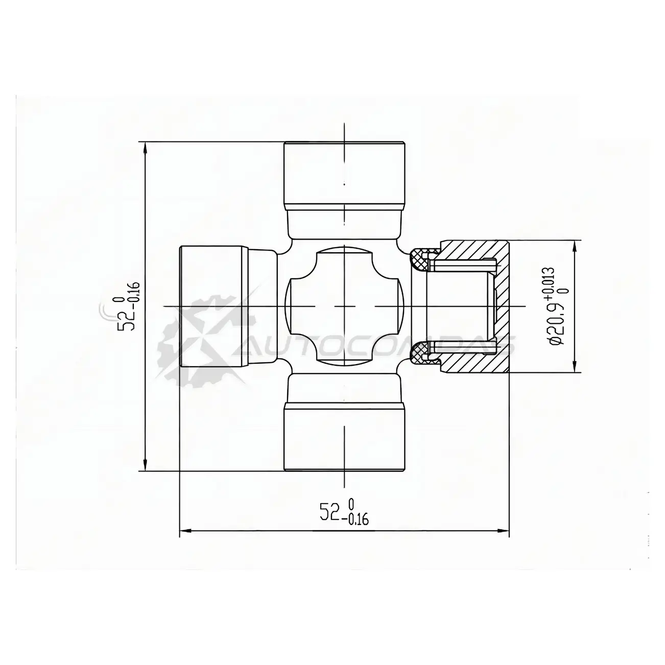 Крестовина Toyota RAV4 ACA3/ZSA4 SAT ST3710042080SP 1439735409 RA MQB