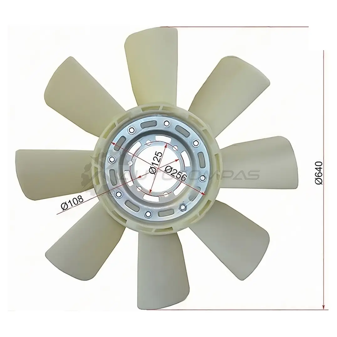 Крыльчатка вентилятора MITSUBISHI FUSO 88-99 8DC9 SAT AC3G Q 1422813468 STME060129