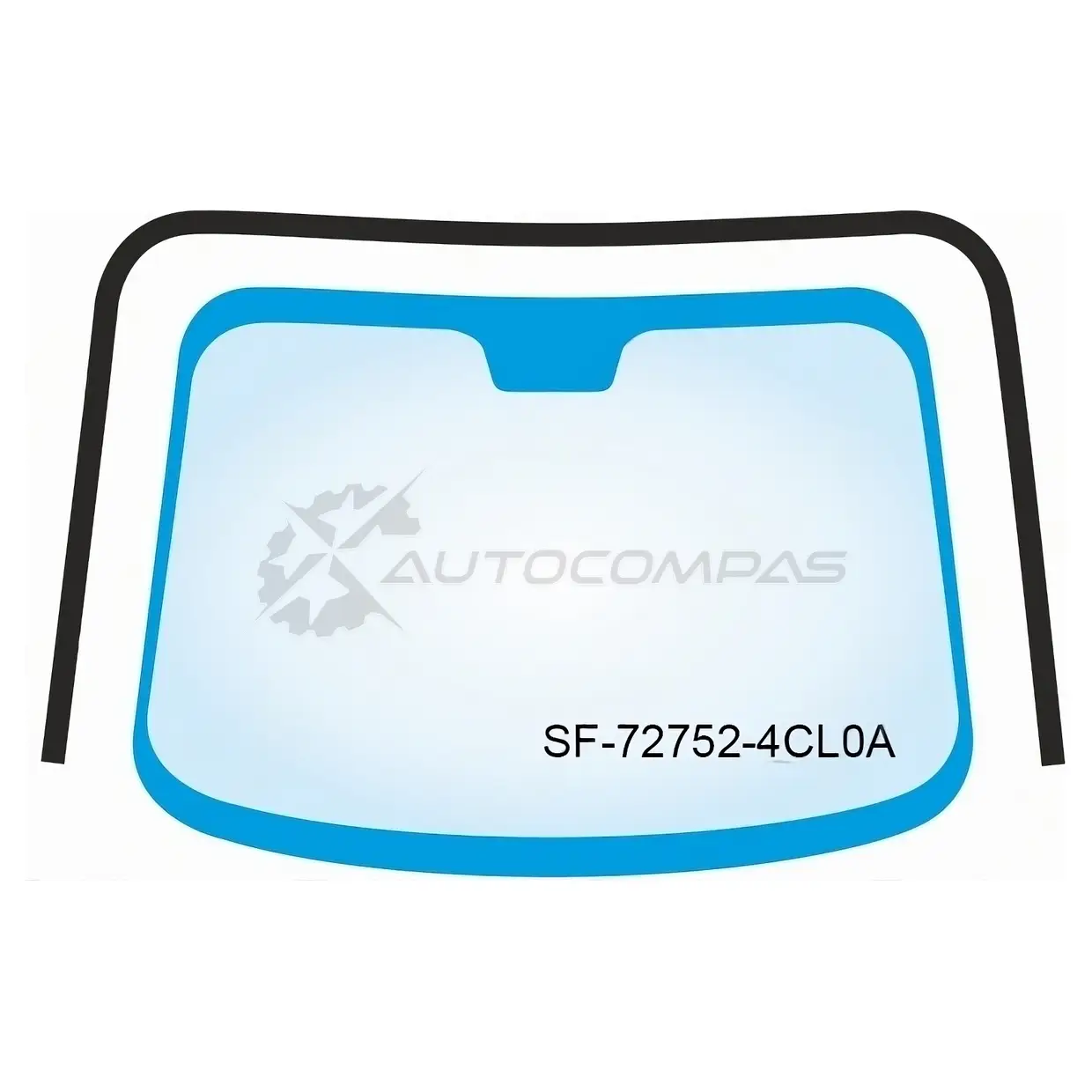 Молдинг лобового стекла NISSAN X-TRAIL T32 14 SAT SF727524CL0A 1422875517 MLP8 C