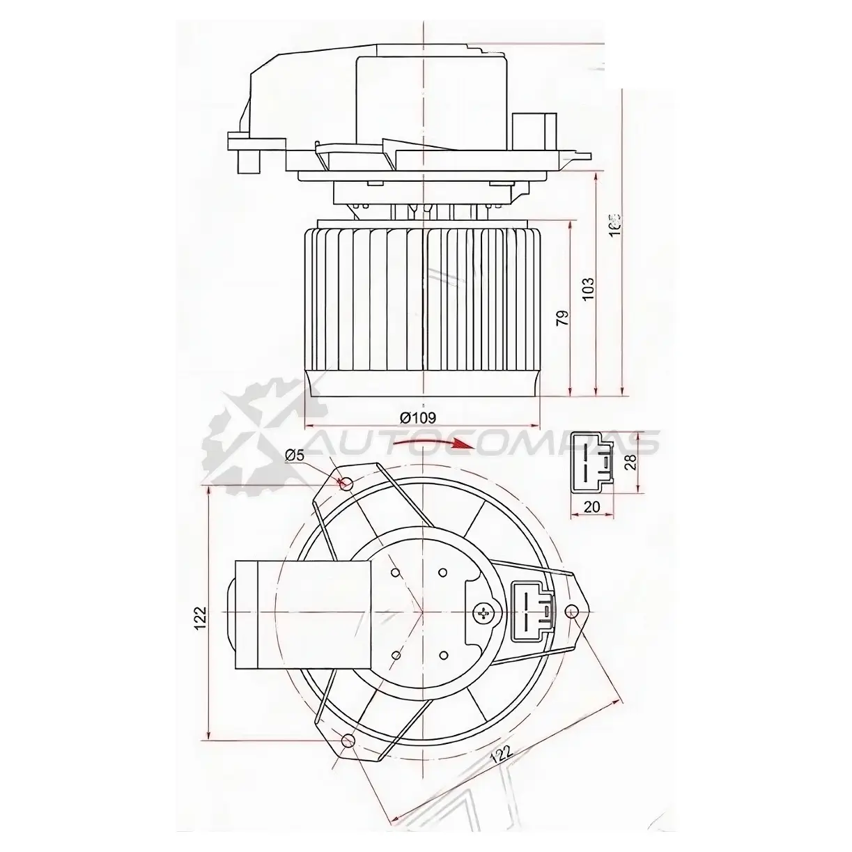 Моторчик печки HINO 300 24V 13 SAT VQ A9HTE ST8710337040 1422830463
