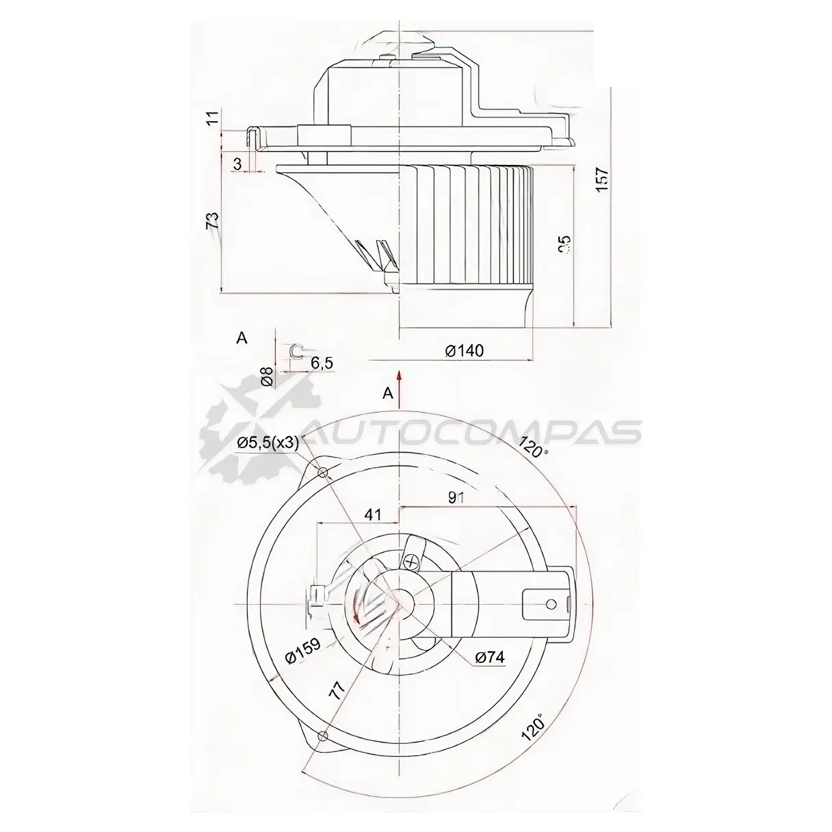 Моторчик печки HONDA FIT/JAZZ/CITY 01 SAT X ITHOQN 1422802803 ST79310SAA003 изображение 0