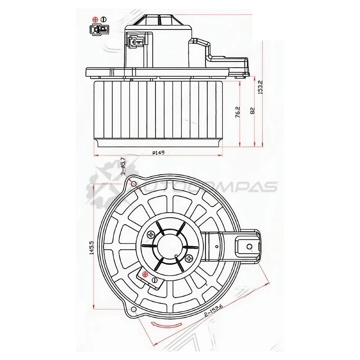 Моторчик печки KIA RIO 05-10 SAT ST971131G000 GAQX X 1440523266