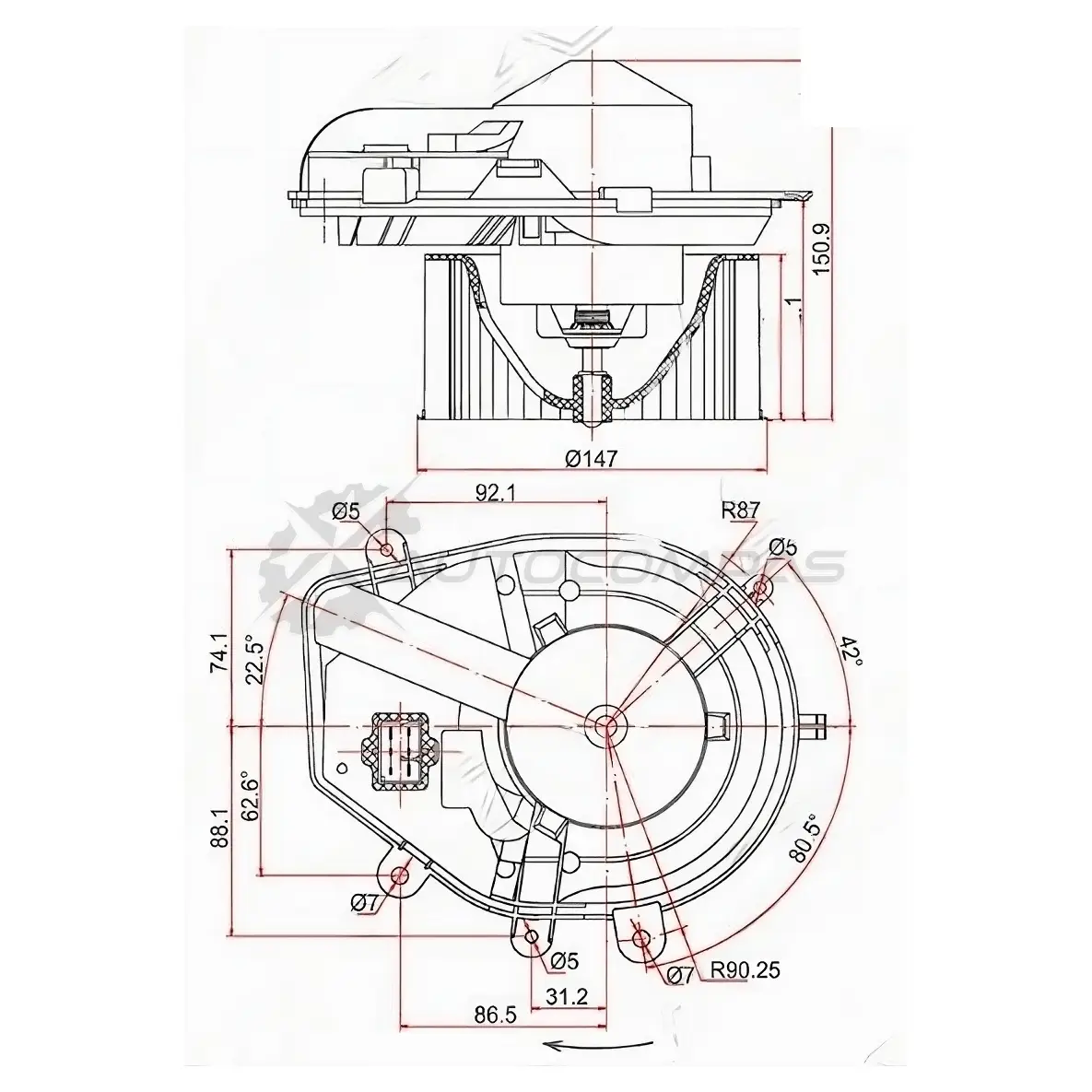 Моторчик печки VW PASSAT B5 SAT 1440546436 CD MVRF ST8D1820021B изображение 0