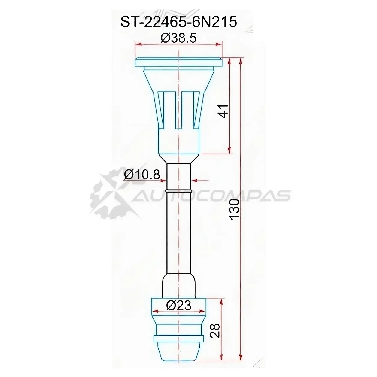 Наконечник катушки NISSAN QR20DE (22448-8H315) SAT ST224656N215 1422816794 Z J0522S изображение 0
