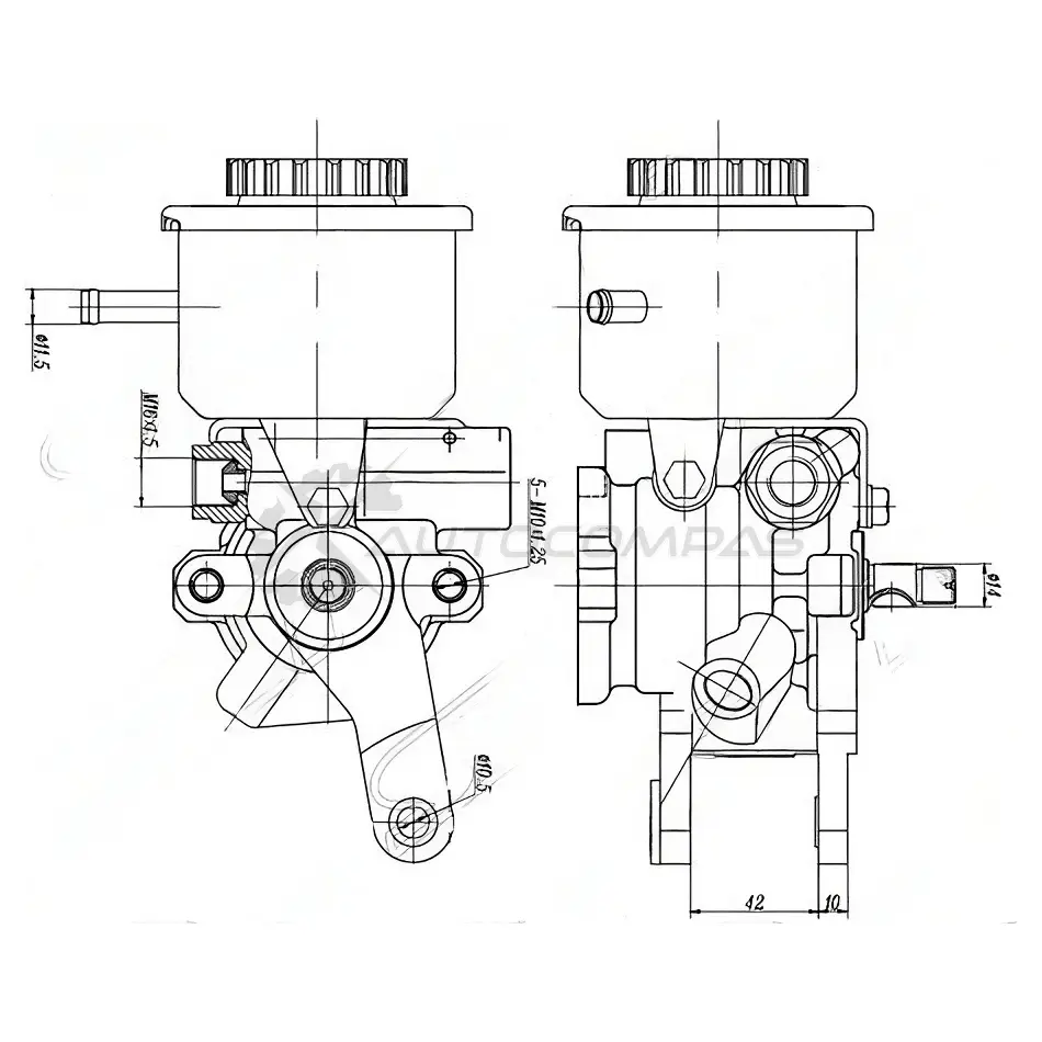 Насос ГУР Toyota CARINA 87-92 / Toyota CORONA 83-87 SAT 1440541151 STVP228 7JMTCJ Y