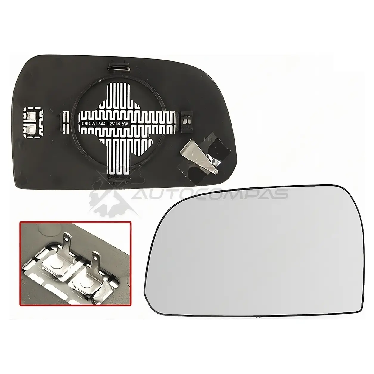 Стекло зеркала HYUNDAI TUCSON 04-09 слева сферическое с обогревом SAT 7B IN54K ST1210059 1440523840