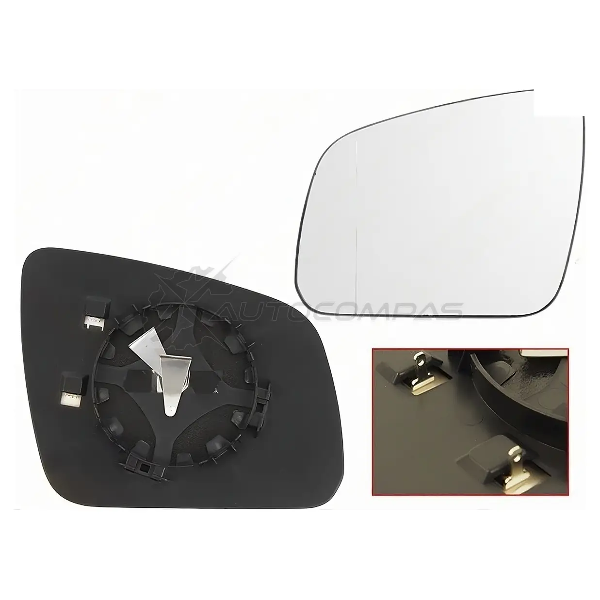 Стекло зеркала MERCEDES W204 06-11 слева асферическое с обогревом SAT STMD08940G2 W 5ANY0N 1440529876