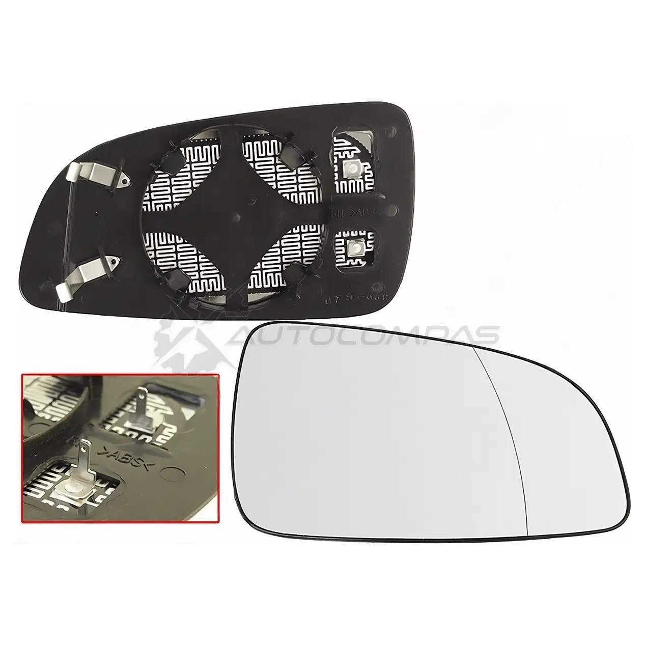 Стекло зеркала OPEL ASTRA H 04-14 справа сферическое с обогревом SAT ST1210026 FYX5 2 1440518382