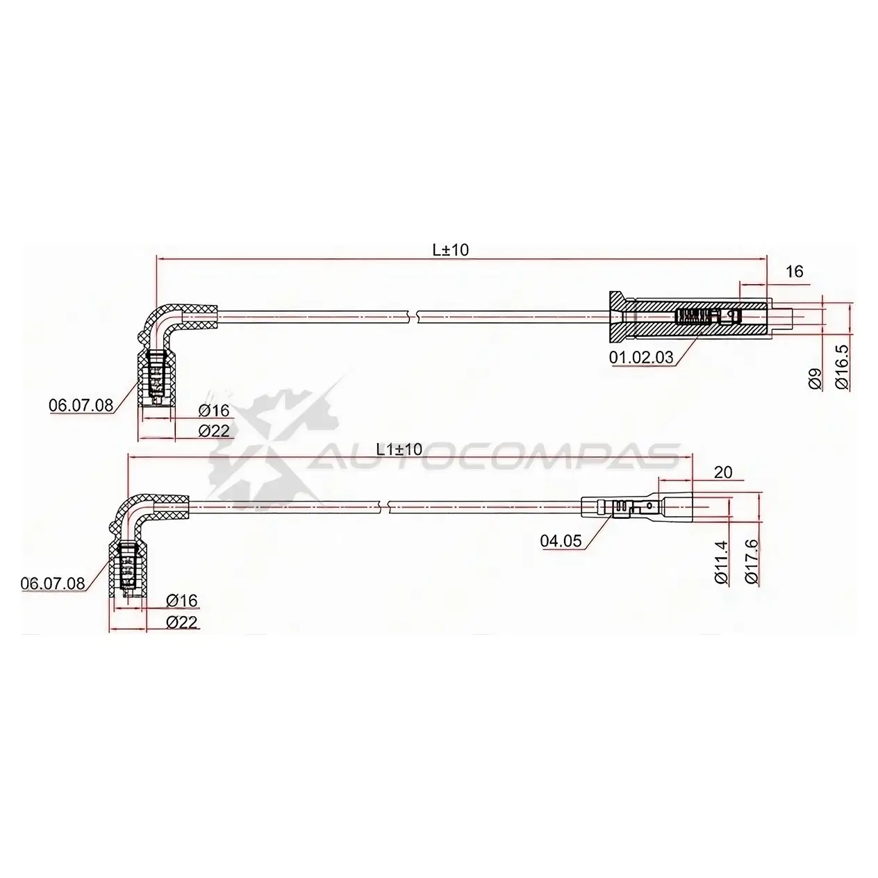 Провода высоковольтные CHEVROLET AVEO 03-08 1.4 F14S3 A14SMS/LANOS 05- A14SMS SAT 1440517027 ST96305387 SC2 19 изображение 0