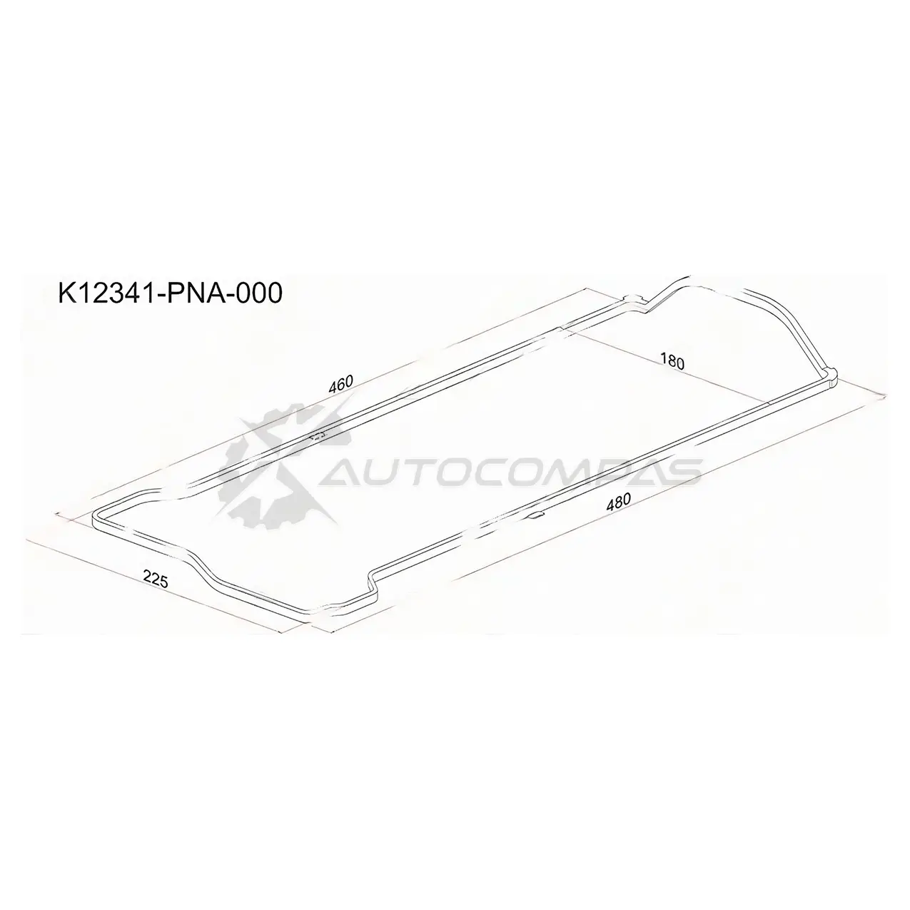 Прокладка клапанной крышки HO K20A/K24A, CR-V RD4/5, Stream RN1, Accord CL9 SAT SEN EY 1422803657 K12341PNA000 изображение 0