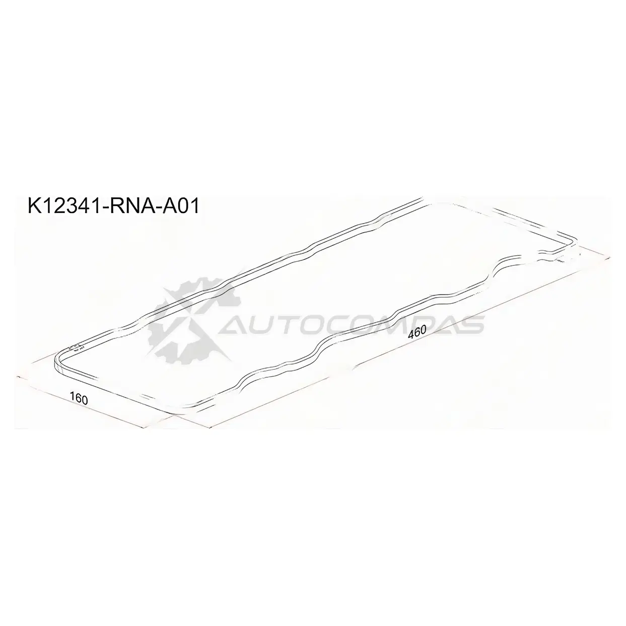 Прокладка клапанной крышки HO R18A, R20A 05 SAT 1422803662 K12341RNAA01 4CS Z8
