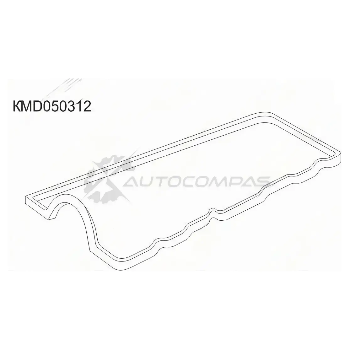 Прокладка клапанной крышки Mitsubishi 4D56+T, HY Galloper/Terracan SAT KMD050312 1422805931 5 GBMD