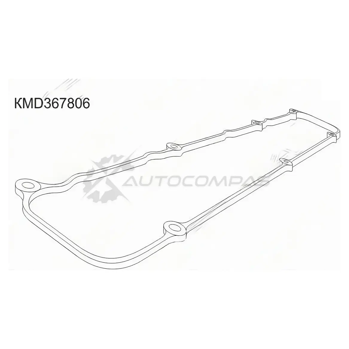 Прокладка клапанной крышки Mitsubishi 4G93/4G94 GDI, 00- =слева, CR5/6W, EA/EC7A, CS5A, CQ5A, H6/7, N61/71 SAT 1422813257 KMD367806 399OO V изображение 0