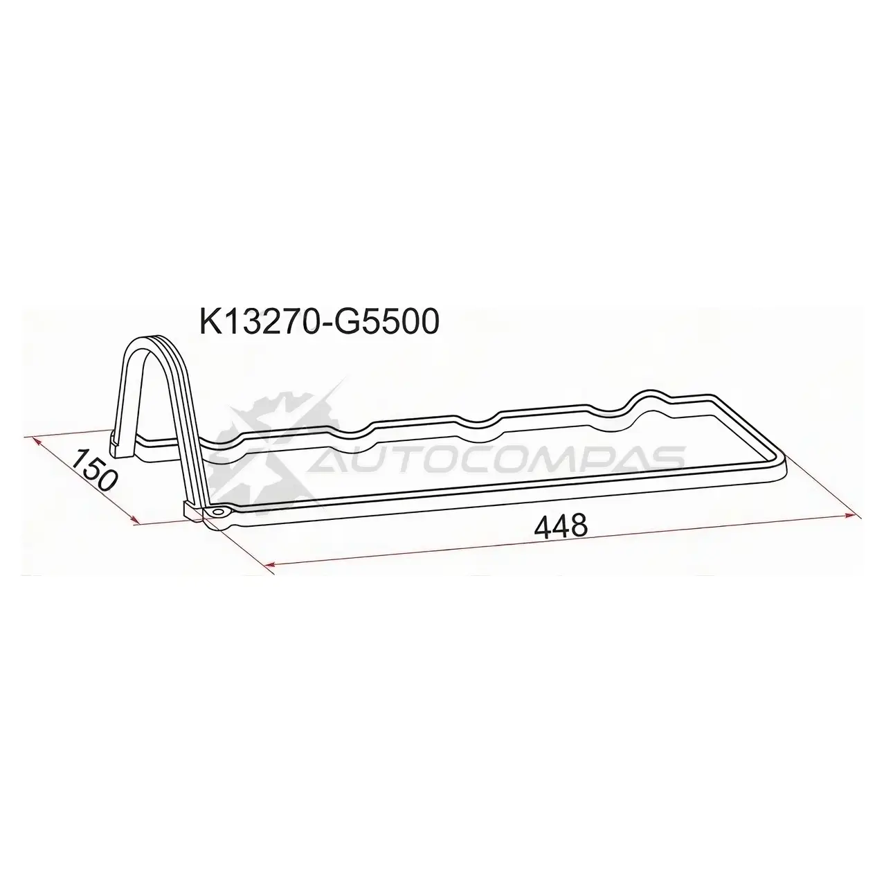 Прокладка клапанной крышки NS LD20+T, C22/C23 SAT K13270G5500 OKNG6 L 1422816092