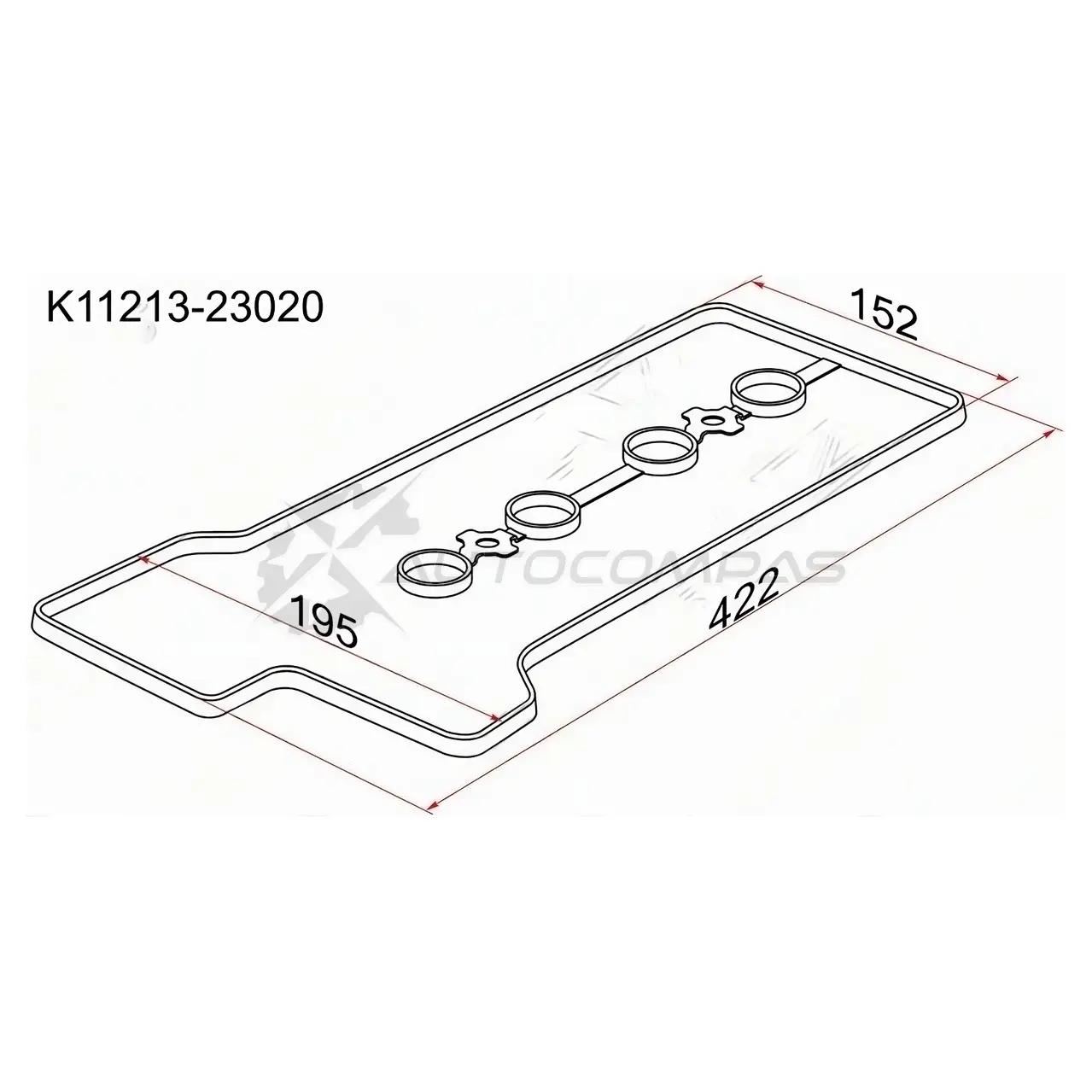 Прокладка клапанной крышки TY 1/2SZ-FE, 99 SAT K1121323020 1422825132 GVK9 34