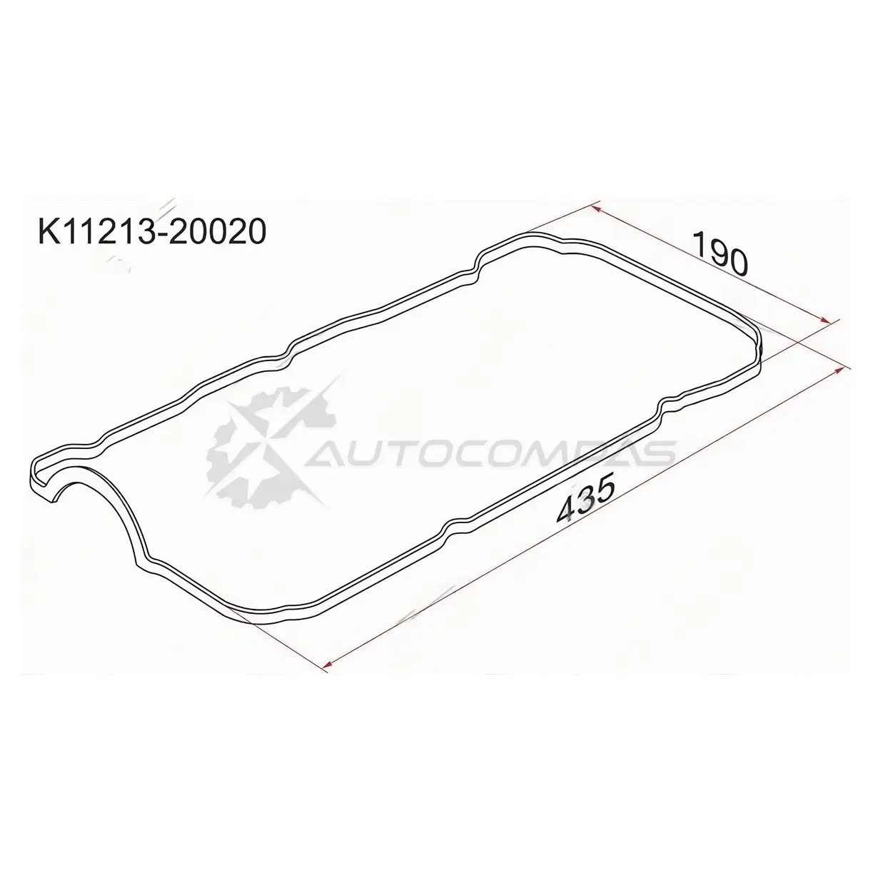 Прокладка клапанной крышки TY 1MZ/2MZ-FE, справа SAT K1121320020 1422825104 H SM3DR2 изображение 0