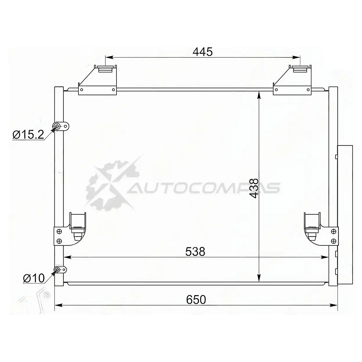 Радиатор кондиционера Toyota HILUX 2,5D 05 SAT L NJME3 STTY963940 1422829081 изображение 0