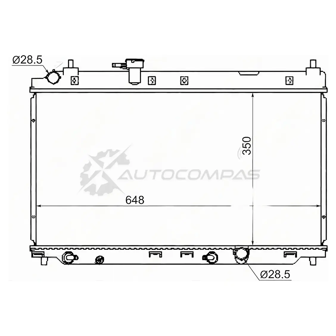 Радиатор HONDA FIT ARIA 4D 1.5/1.8 02- /CITY 04 SAT HD00014 7LS 2Q 1422803689 изображение 0