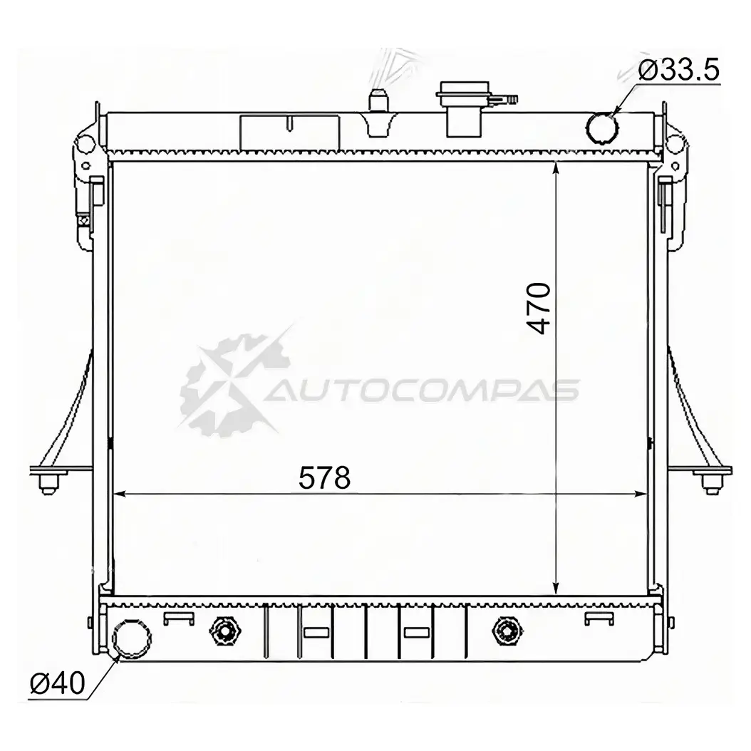 Радиатор HUMMER H3 06 SAT Z 5UN6U HM0001 1422802171 изображение 0