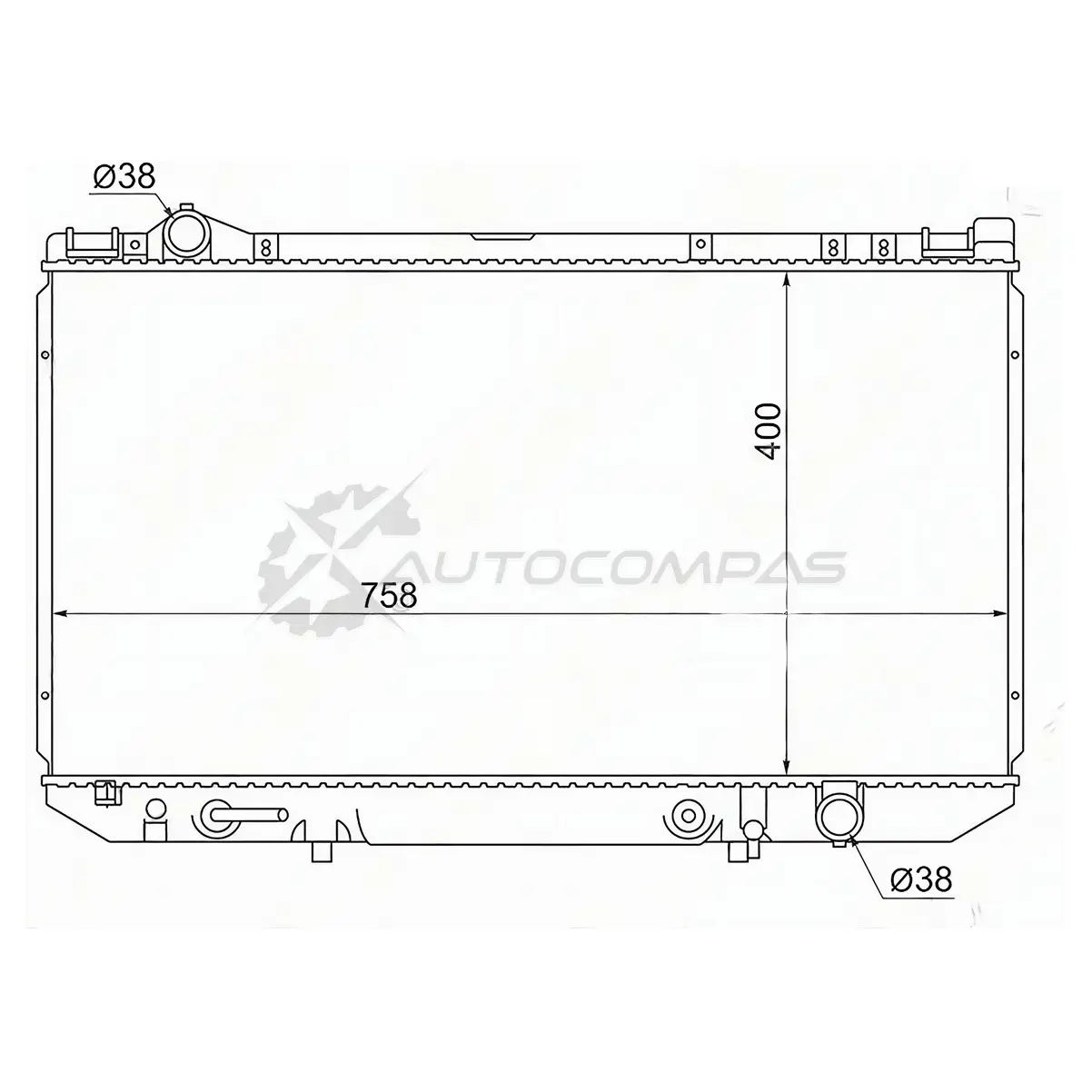 Радиатор LEXUS LS400/CELSIOR UCF10 90-94 SAT 1 IVCF TY0007F10 1422824019