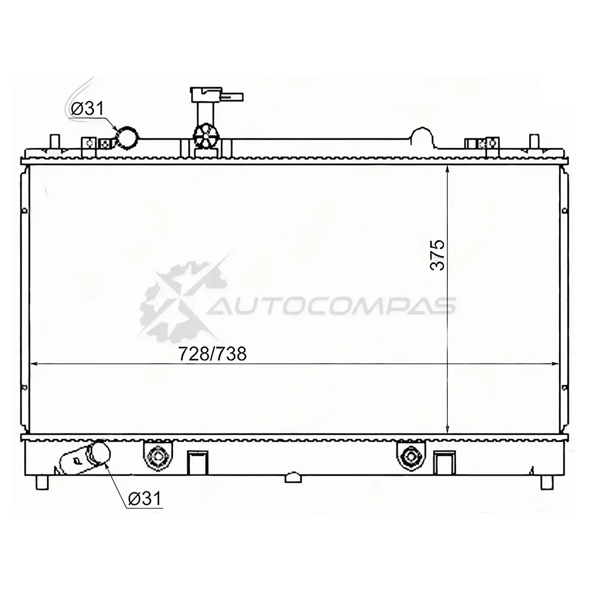 Радиатор MAZDA 6/ATENZA 2.3 02-05 SAT W0G RPPO MZ0005 1422809597