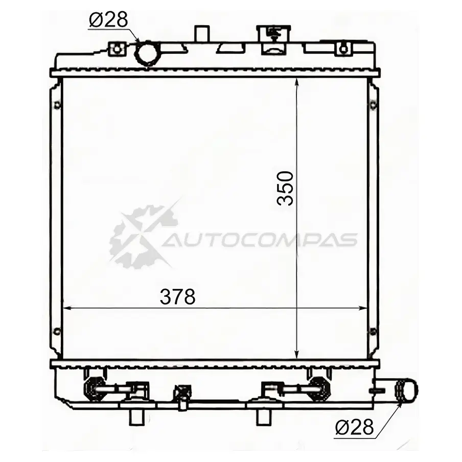 Радиатор MAZDA DEMIO/323/FORD FESTIVA 96-00 1 верх. крепление SAT 6WGZ4 Q MZ0004 1422809927 изображение 0