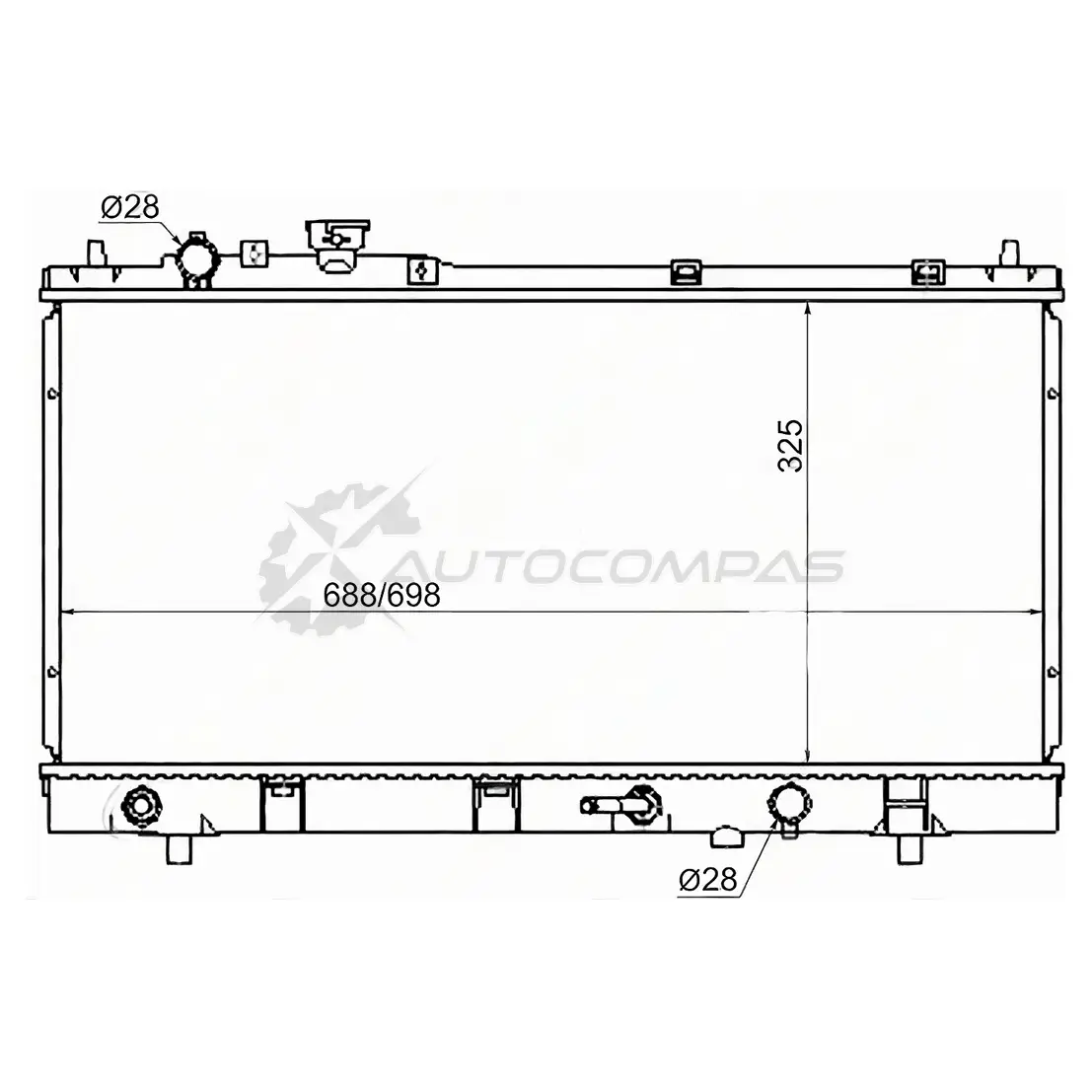Радиатор MAZDA FAMILIA/323/ASTINA/PROTEGE 98-02 SAT SGMZ00011 1422810348 LD MHE