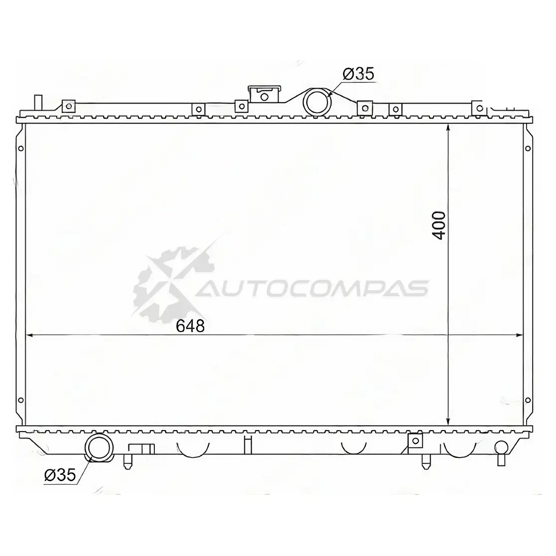 Радиатор MITSUBISHI CARISMA 1.6 4G92 96- MT SAT 1422813305 MC00024G63 6 2AS3FO изображение 0