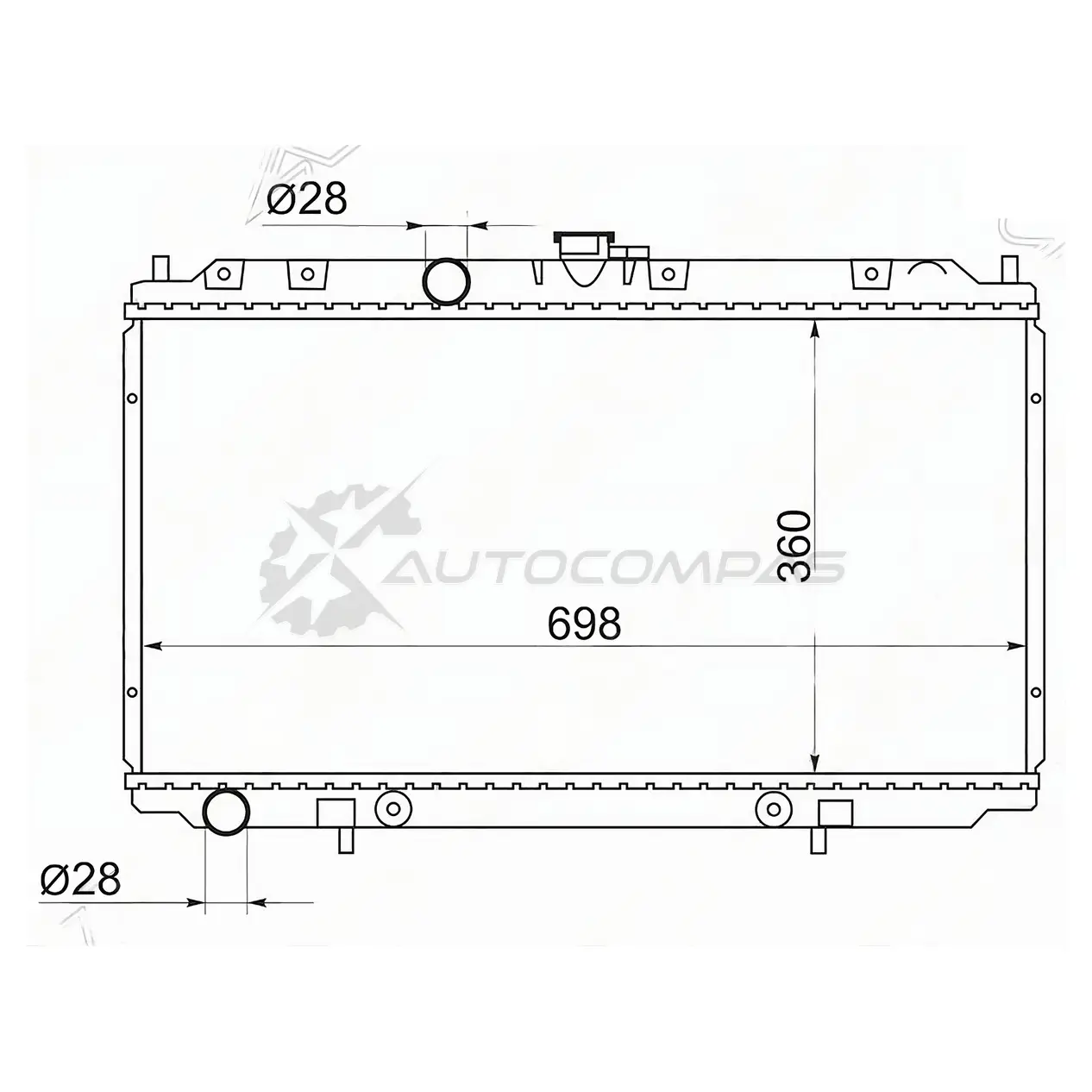 Радиатор NISSAN ALMERA N16 00-06/PRIMERA 02 SAT NS0001161 T9N5B B 1422817007 изображение 0