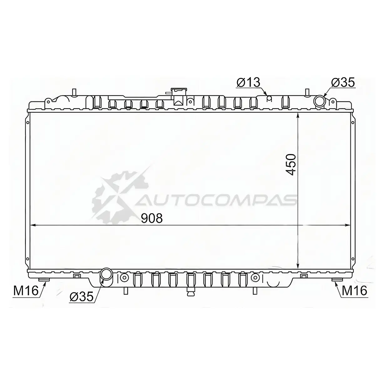 Радиатор NISSAN PATROL/SAFARI RD28/TD42/ZD30 98-10 SAT N3 VXY 1422815458 NS000Y61D
