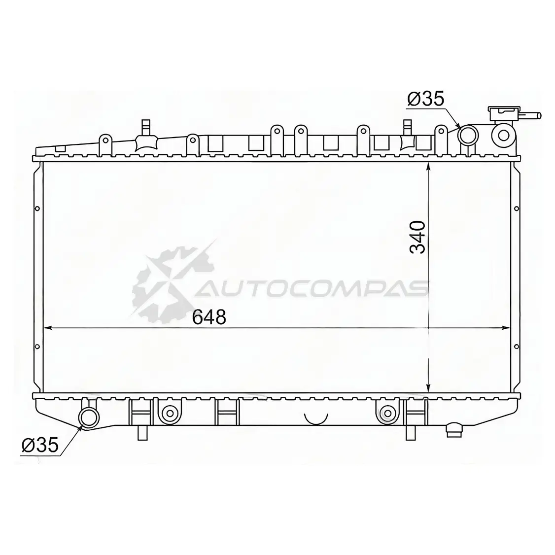 Радиатор NISSAN PRIMERA/AVENIR SR18/20 90-95 SAT NS000210 1422815422 O5PK3 7 изображение 0