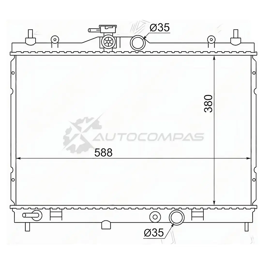 Радиатор NISSAN SENTRA 14-/BLUEBIRD SYLPHY/WINGROAD HR15DE-CR12/AD EXPERT HR15DE-CR12/JUKE HR16 10 SAT 1422815429 0J USTT1 NS0001G11