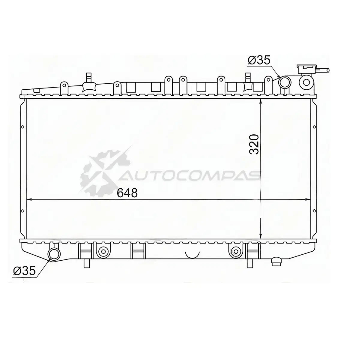 Радиатор NISSAN SUNNY/PULSAR/PRESEA/SENTRA/AD/WINGROAD 90-98 SAT SGNS000114 3W0TK X 1422810690