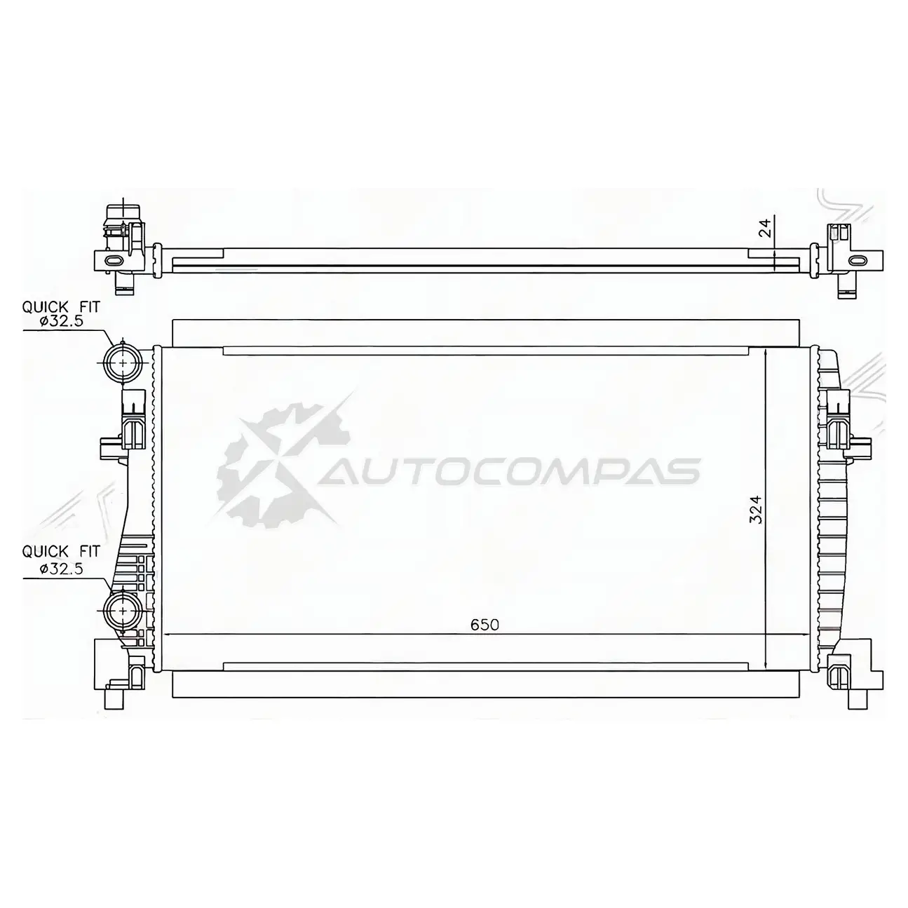 Радиатор SKODA FABIA 14-/OCTAVIA 13-/VOLKSWAGEN GOLF 12 SAT SD00072 05GV FA 1422834272 изображение 0