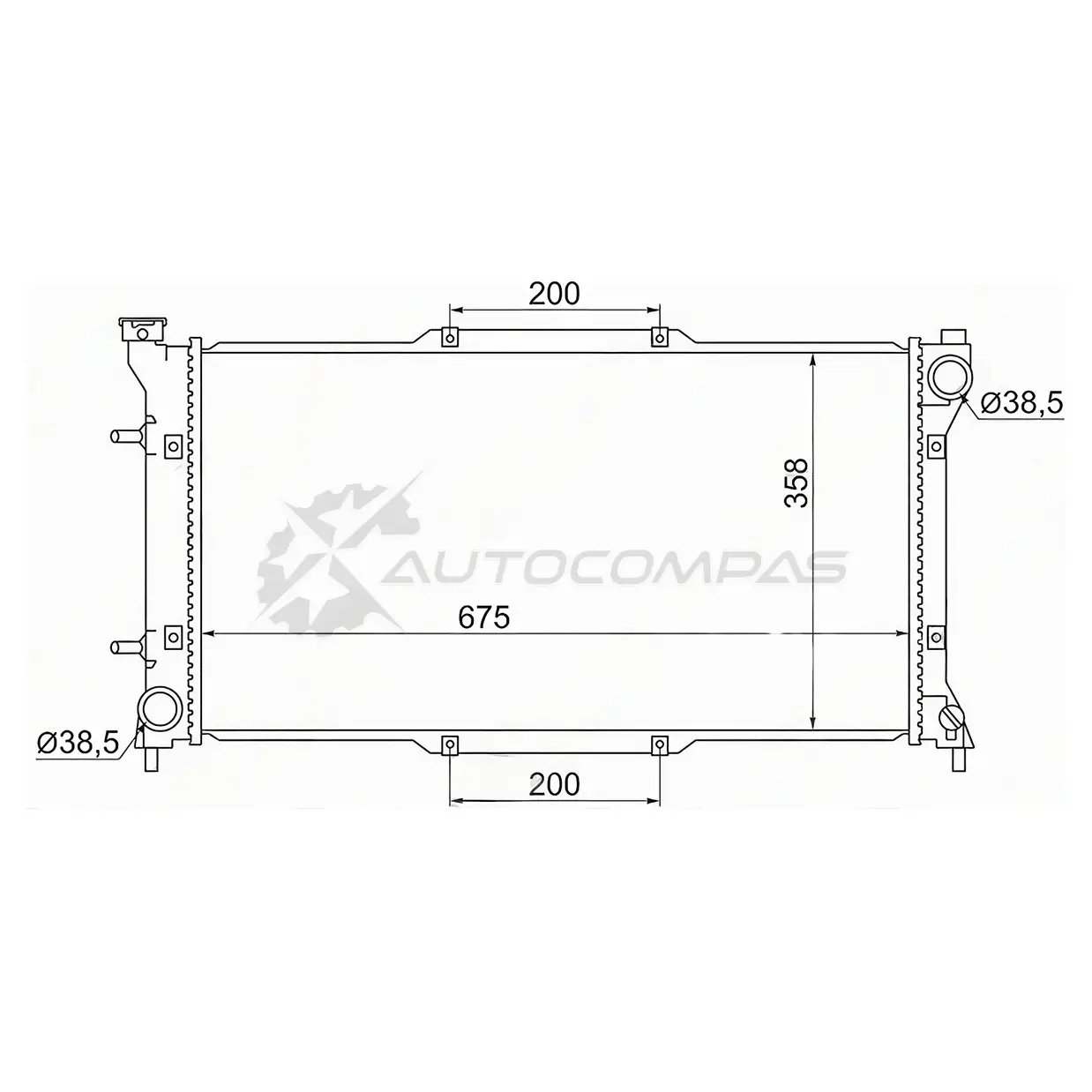 Радиатор SUBARU LEGACY 1.8/2.0/2.2 93-98 SAT 1422820365 JO5 KSG SB0003 изображение 0