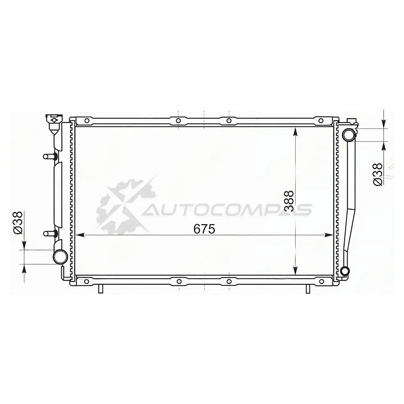Радиатор SUBARU LEGACY 2,5 93-98 SAT SB00042R 1422820372 79WU1 T