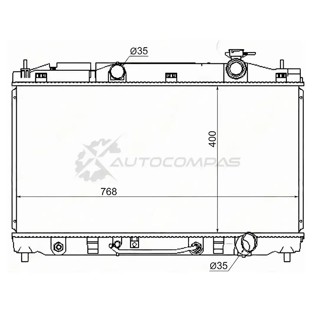 Радиатор Toyota CAMRY/AVALON/LEXUS ES350 2GR-FE/2AR-FE3.5 06- VENZA 08 SAT 2Y0E V7 1422823861 TY0003GSV40 изображение 0