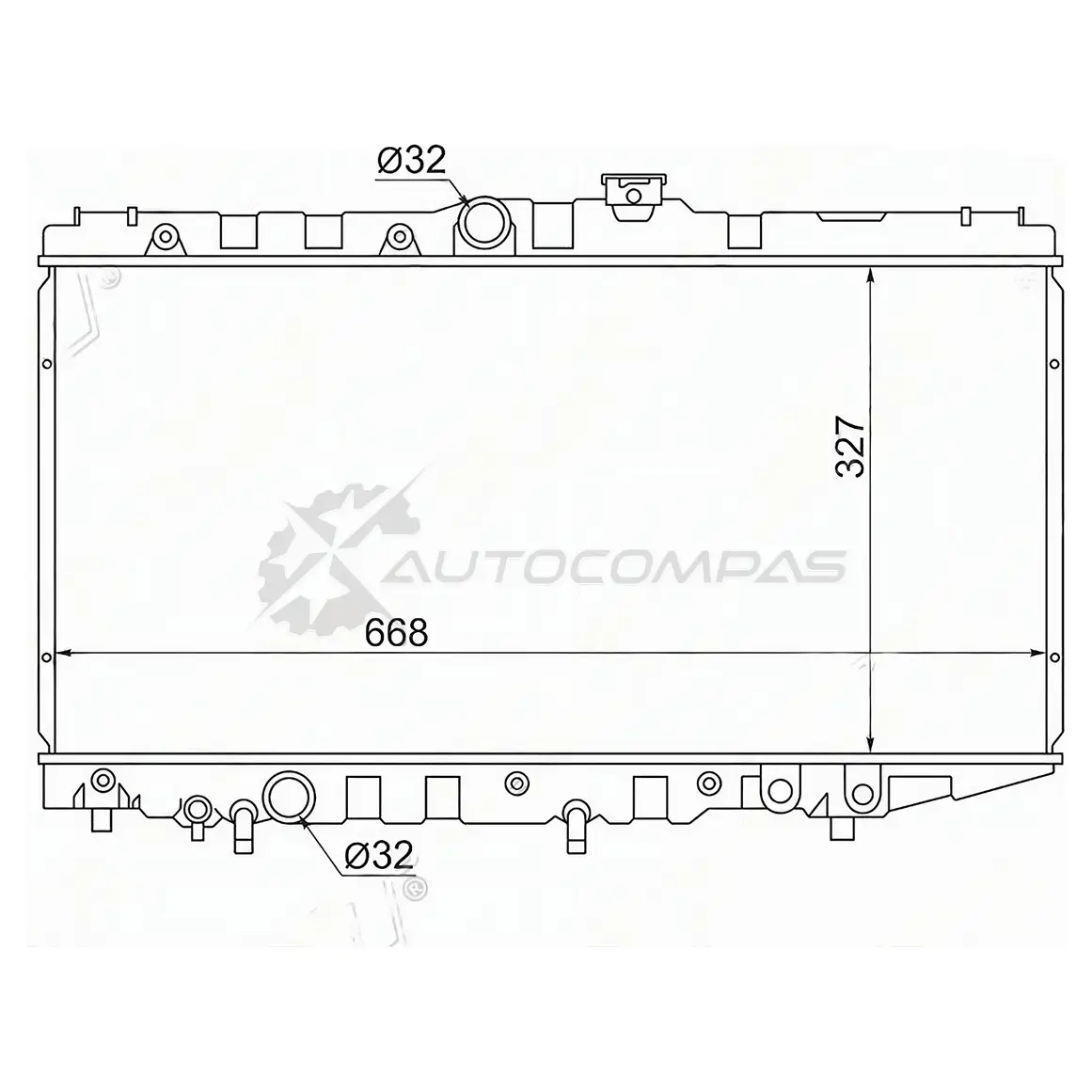 Радиатор Toyota COROLLA/CORONA/CARINA АT170/SPRINTER/LEVIN/TRUENO/CARIB 87-92 SAT L4A0IF T 1422823919 TY0002AT170