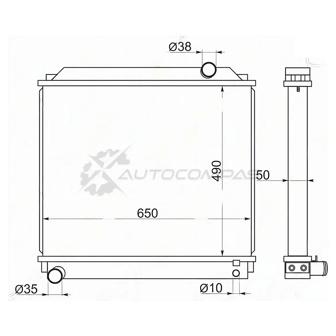 Радиатор Toyota DYNA/TOYOACE 97-02 15B-F BU102 SAT TY00602 N38V JF 1422830234 изображение 0