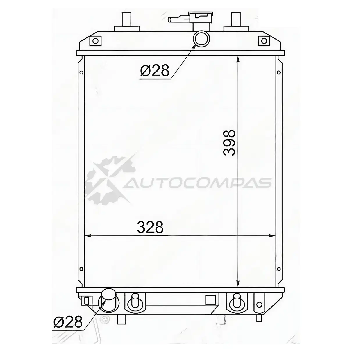 Радиатор Toyota PASSO/DAIHATSU BOON 1KR 04 SAT TY00013 X SGF9 1422823858 изображение 0