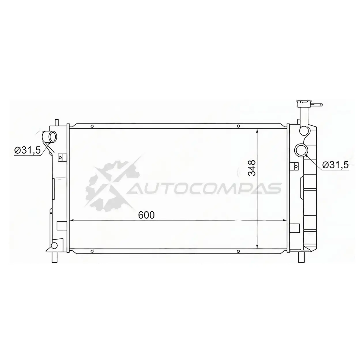 Радиатор Toyota PRIUS 97-03 SAT 1422823980 TY000NHW10 BDJ 46HY