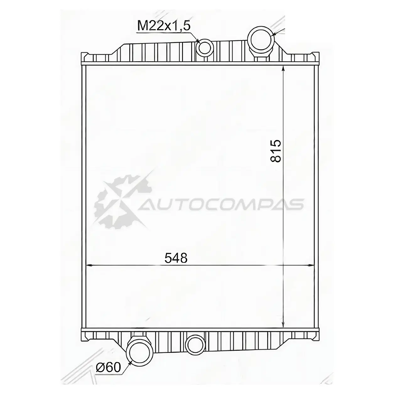 Радиатор VOLVO FL6 91-99 MT SAT F KTV694 1422834313 VL00081