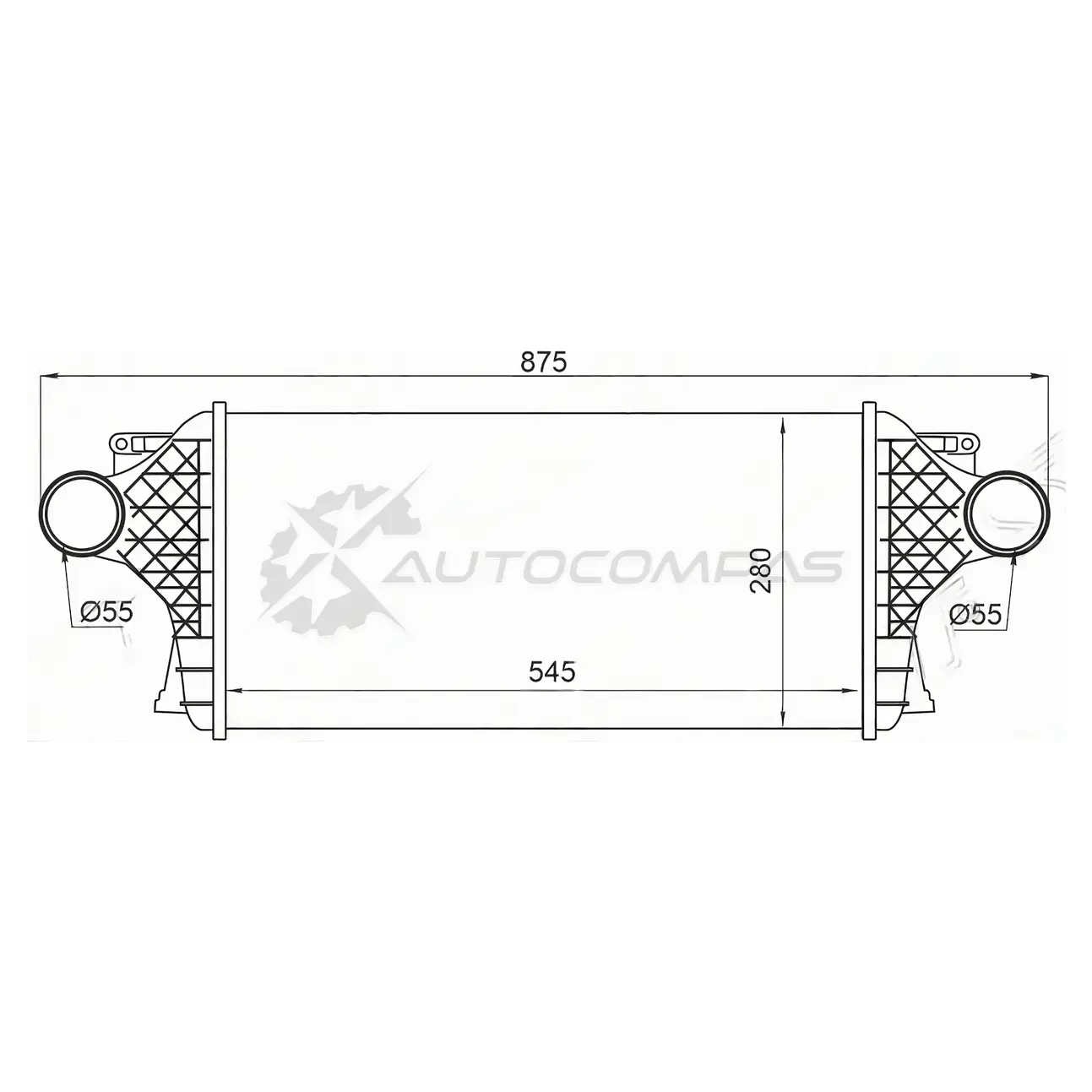 Радиатор интеркулера MERCEDES ML W166/GL X166 11- 3.5 CDI SAT STA0995002600 1440530223 HAJV J