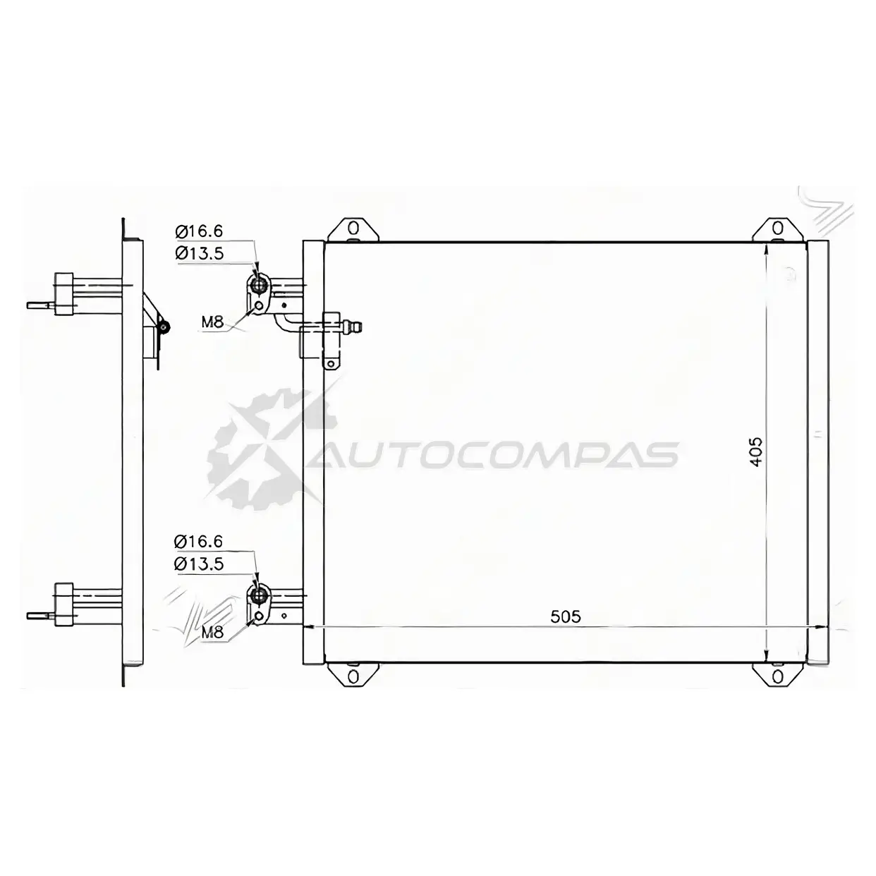 Радиатор кондиционера AUDI A2 00 SAT OR2N TDZ STAU043940 1422832476 изображение 0