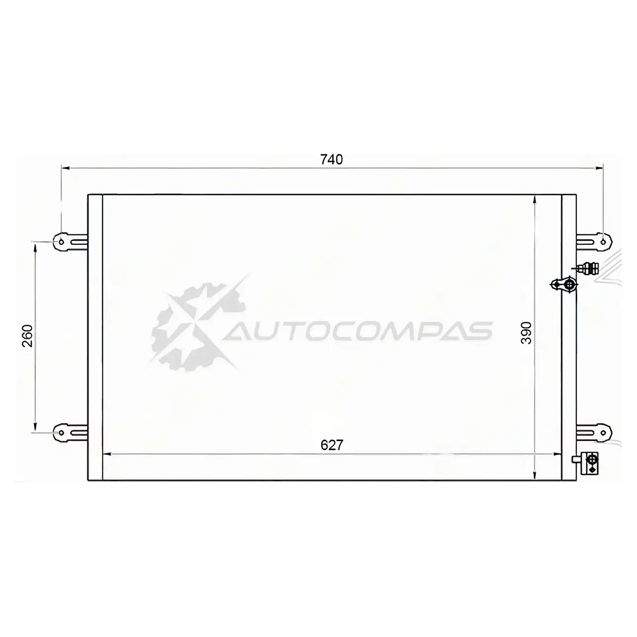 Радиатор кондиционера AUDI A6 05-11 SAT BG4GI J 1422832134 STAD053940
