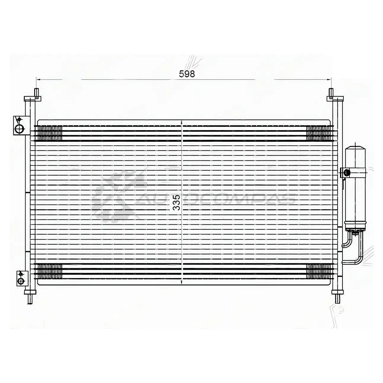 Радиатор кондиционера HONDA CIVIC 05- HB SAT P 3TVFEY 1422803772 STHD103940 изображение 0